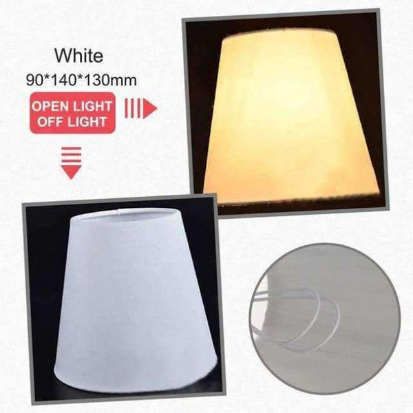 Planet Gates White 1 American Simple Style Lamp Shade Flax PVC Lamp Shade for Candle Crystal Chandeliers Wall Lamp Light Shade Abajur 90*140*130mm