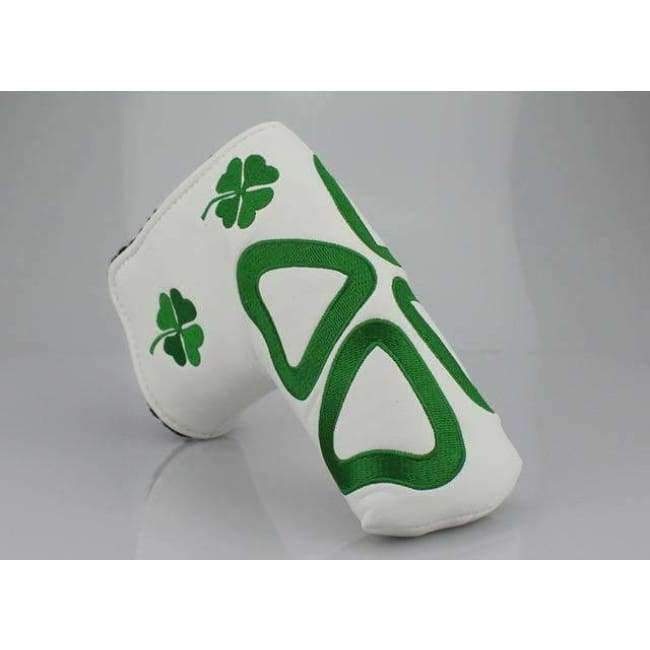 Planet Gates White 1 Golf club putter headcover head cover  lucky grass embroidery PU handsomeness cap set rod wigs club