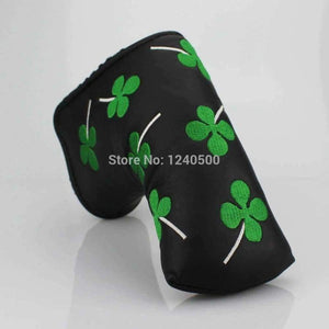 Planet Gates White 1 Golf club putter headcover head cover  lucky grass embroidery PU handsomeness cap set rod wigs club