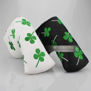 Planet Gates White 1 Golf club putter headcover head cover  lucky grass embroidery PU handsomeness cap set rod wigs club
