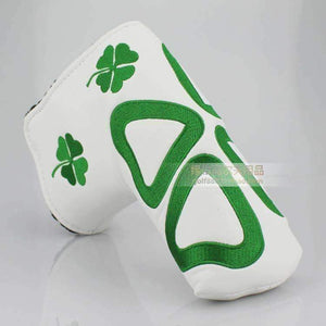 Planet Gates White 1 Golf club putter headcover head cover  lucky grass embroidery PU handsomeness cap set rod wigs club