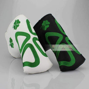 Planet Gates White 1 Golf club putter headcover head cover  lucky grass embroidery PU handsomeness cap set rod wigs club