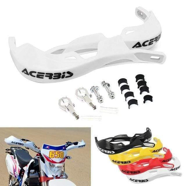 Planet Gates White 1 Pair 22mm 28mm Motocross Hand Handlebar Handle bar Guards Handguard Motocross Off Road Accessories Durable