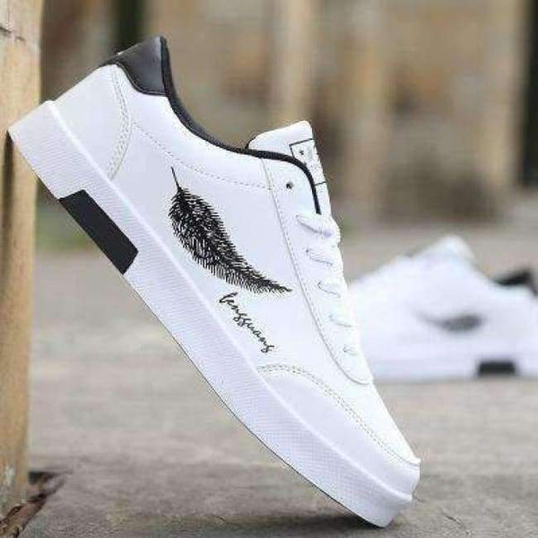 Planet Gates white / 10 2018 Spring/summer  Casual Wear Fashionable Pu Board Shoes Men's Vulcanize Shoes Comfortable Breathable Men Shoes Sneakers Men