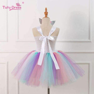 Planet Gates White / 10 Colorful Flowers Baby Girls Clothes Birthday Party Dresses Children  Birthday Gift  Tutu Costume Summer Girl Tutu Dress