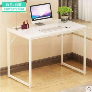 Planet Gates White 100x60x75CM Steel frame Laptop desk Computer Desk Writing office table