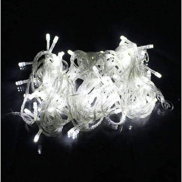 Planet Gates white / 10m 100leds / 220V EU plug Kingoffer10M 30M 50M 100M LED String Light 110V 220V Waterproof Fairy Holiday Light for Christmas Festival Party Xmas Decoration