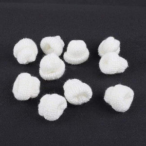 Planet Gates White 10pcs Sewing Mini Soft Hat For Garment Decoration Kid's Doll Hat Children Hair Accessories DIY Art Craft Material