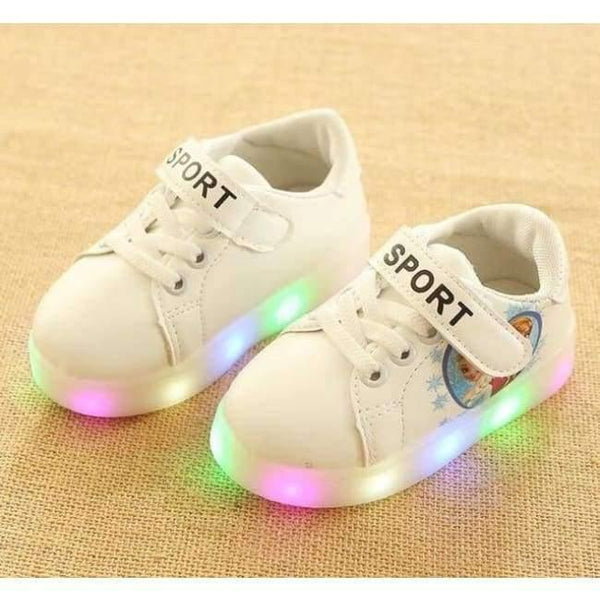 Planet Gates White / 11 LED shoes for girls all season sports running baby sneakers solid fashionable excellent kids children shoes