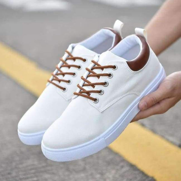 Planet Gates White / 11 REETENE New Arrival Spring Summer Comfortable Casual Shoes Mens Canvas Shoes For Men Lace-Up Brand Fashion Flat Loafers Shoe