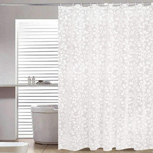 Planet Gates White / 120x180cm Bath Curtain White Geometric Printed Protection PEVA Shower Curtains Plastic Waterproof Mold Proof Bathroom Products