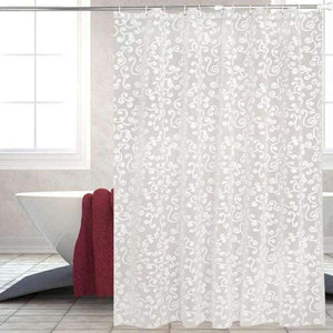 Planet Gates White / 120x180cm Bath Curtain White Geometric Printed Protection PEVA Shower Curtains Plastic Waterproof Mold Proof Bathroom Products