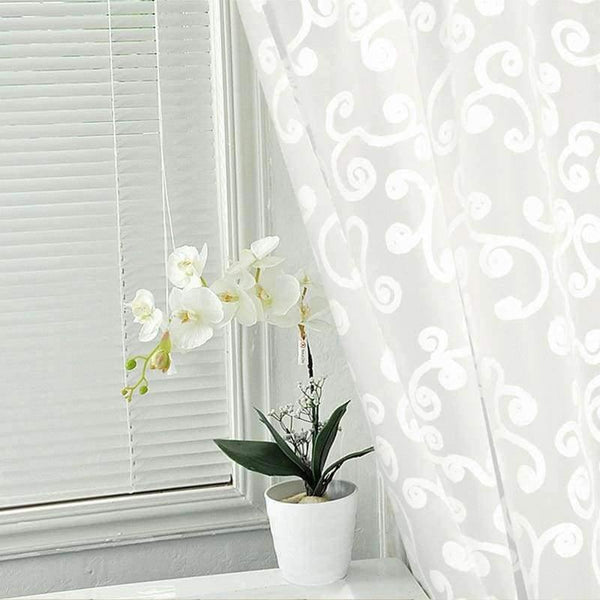 Planet Gates White / 120x180cm Bath Curtain White Geometric Printed Protection PEVA Shower Curtains Plastic Waterproof Mold Proof Bathroom Products