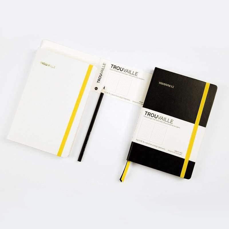 Planet Gates White / 14x21cm Dotted Creative Office Notebook Hard Lattice Diary Thick Simple Notepad Bullet Journal Bujo Notebooks Puntos Point Writing Pads