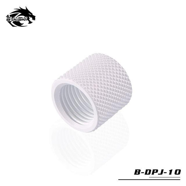 Planet Gates White 15mm Extender Diamond Double Female Fitting Thread G1/4 B-DPJ-10