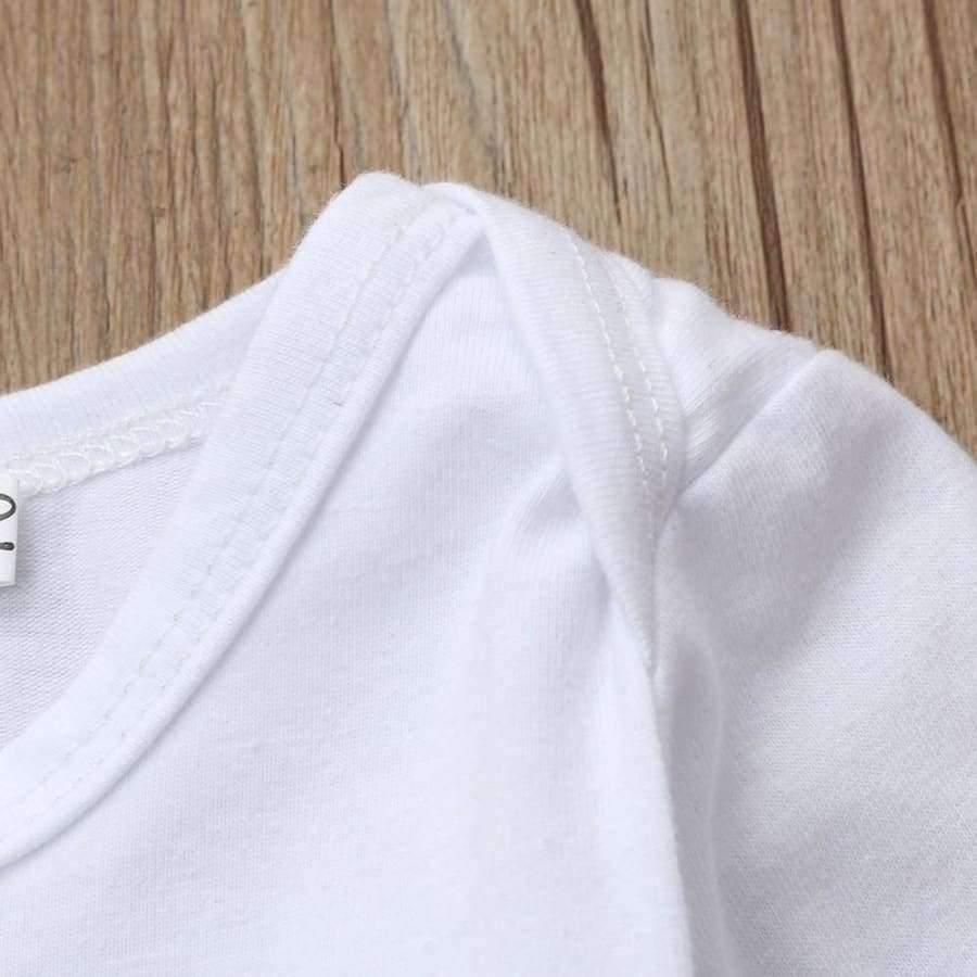 Planet Gates White / 18M / China Newborn Infant Baby Girl Letter Long Sleeve Casual Romper Tops+Floral Pants Hat 4Pcs Girls Clothes