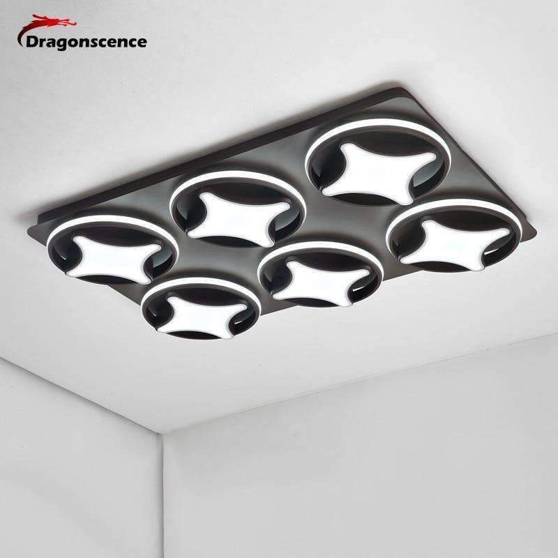 Planet Gates White / 1L 30X30CM 38W / warm light Dragonscence Modern Led Ceiling light lustre For Living Room Commercial occasions Large Ceiling lamp High power High brightness