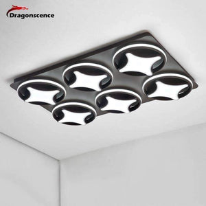 Planet Gates White / 1L 30X30CM 38W / warm light Dragonscence Modern Led Ceiling light lustre For Living Room Commercial occasions Large Ceiling lamp High power High brightness