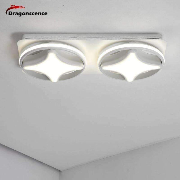Planet Gates White / 1L 30X30CM 38W / warm light Dragonscence Modern Led Ceiling light lustre For Living Room Commercial occasions Large Ceiling lamp High power High brightness