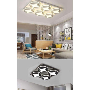 Planet Gates White / 1L 30X30CM 38W / warm light Dragonscence Modern Led Ceiling light lustre For Living Room Commercial occasions Large Ceiling lamp High power High brightness