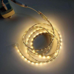 Planet Gates White / 1M AC220V SMD 5050 Flexible LED Strip Light 60leds/m Waterproof LED Tape Light With Power Plug 1M/2M/3M/5M/6M/7M/8M/9M/10M/12M/20M