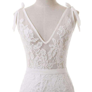 Planet Gates White / 2 / 100cm Elegant Spaghetti Strap Sexy Lace Wedding Dress Mermaid Bridal Dress Vestido De Noiva 2017 robe de mariage SLD-W105