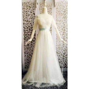 Planet Gates White / 2 Black Purple Red Gray Cheap Bridesmaid Dresses A-Line Off the Shoulder Half Sleeve Wedding party dress SW0035