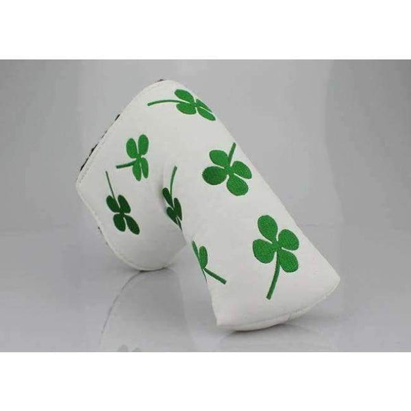 Planet Gates White 2 Golf club putter headcover head cover  lucky grass embroidery PU handsomeness cap set rod wigs club