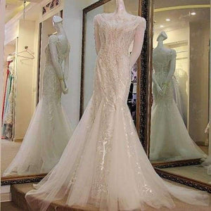 Planet Gates White / 2 Luxury crystals Tassels cap sleeves sexy beaded illusion neckline design mermaid evening dress xj01980