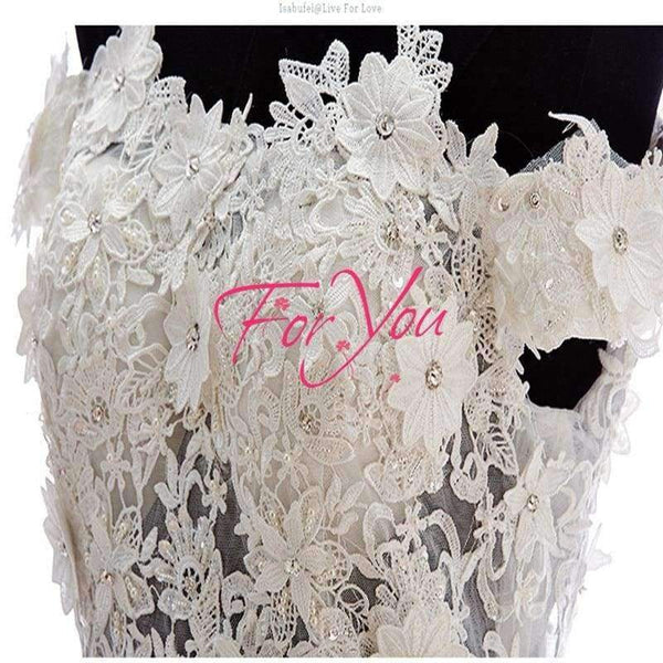 Planet Gates White / 2 New White Short Wedding Dresses The Brides Lace Wedding Dress Off The Shoulder Zipper Organza Wedding Dress