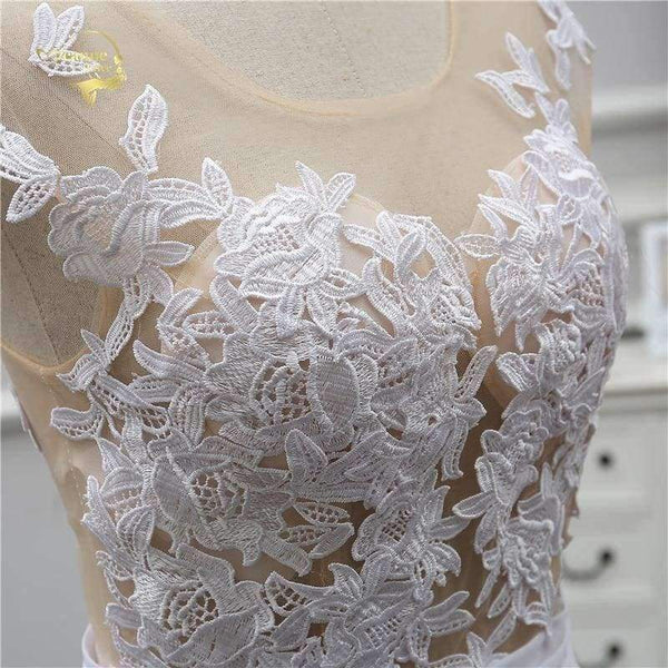 Planet Gates White / 2 Sexy Lace White Beach Wedding Dresses 2018 Newest Perspective Robe De Mariage JLOV75982 Vestido De Noiva Trouwjurk