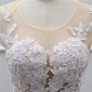 Planet Gates White / 2 Sexy Lace White Beach Wedding Dresses 2018 Newest Perspective Robe De Mariage JLOV75982 Vestido De Noiva Trouwjurk