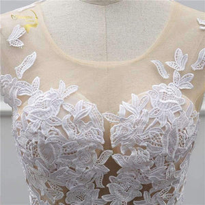 Planet Gates White / 2 Sexy Lace White Beach Wedding Dresses 2018 Newest Perspective Robe De Mariage JLOV75982 Vestido De Noiva Trouwjurk