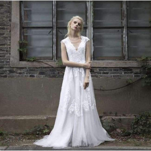 Planet Gates White / 2 Wedding Dress robe de mariage gelinlik Beach Lace Wedding Dresses 2018 Plus Size vestido de noiva de renda