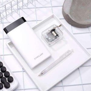 Planet Gates White 20000mAh Power Bank Dual USB Output 8Pin&Micro USB Input Mobile External Phone Battery for Iphone 8 X Fast Charging