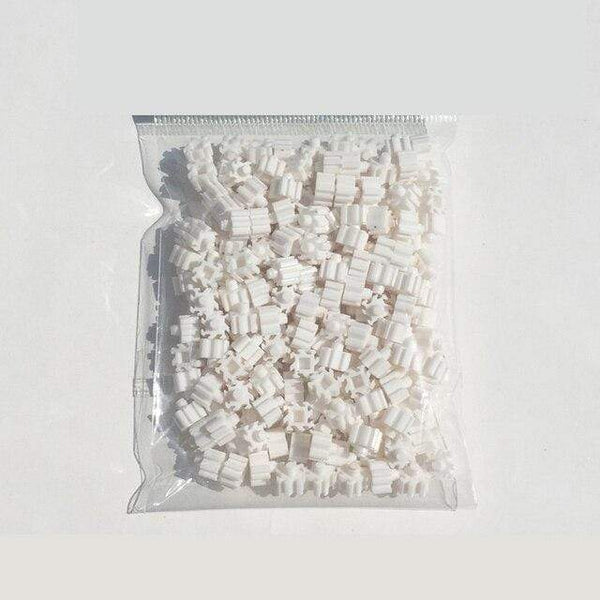 Planet Gates White 200pcs Mini Building Blocks DIY Brick 1x1Dots 200PCS 25Colors Educational Games Toys for Children Compatible with brands blocks