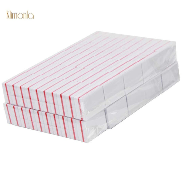 Planet Gates White 200Pcs Sponge Mini Nail Buffer Block Professional Nail File 100/180 Emery Board Sanding Buffing Blocks Manicure Care Tools