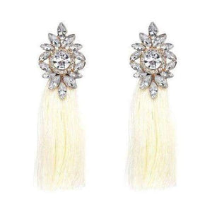 Planet Gates White 2018 Hot sale 9 Colors Long Tassel Earrings For Women Crystal Drop Earrings For Wedding Fashion Statement Jewelry Wholesale 30