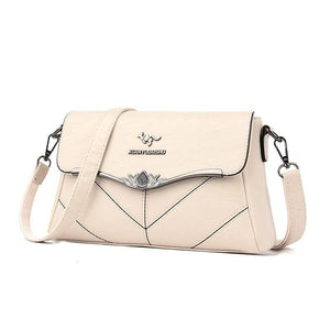 Embroidery Women's Designer Handbags High Quality Leather Women Totes Ladies Plaid Shoulder