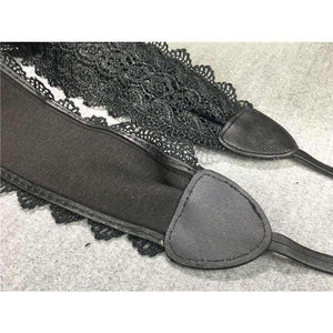 Planet Gates white / 220cm Belt For Women Dress Bowknot Faux Leather Lace Wide Belt Self Tie Obi Cinch Waist Band Boho Belt Cinto Fashion Belt  Feminino