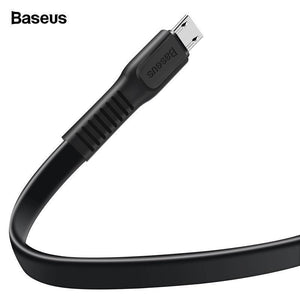 Planet Gates White / 25cm Baseus Flat Micro USB Cable Fast Charging Data Cable For Samsung Xiaomi Huawei Android Mobile Phone Charger Cord Microusb Cable