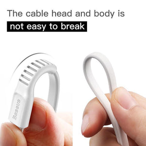 Baseus Flat Micro USB Cable Fast Charging Data Cable For Samsung Xiaomi Huawei Android Mobile Phone Charger Cord Microusb Cable - Planet Gates