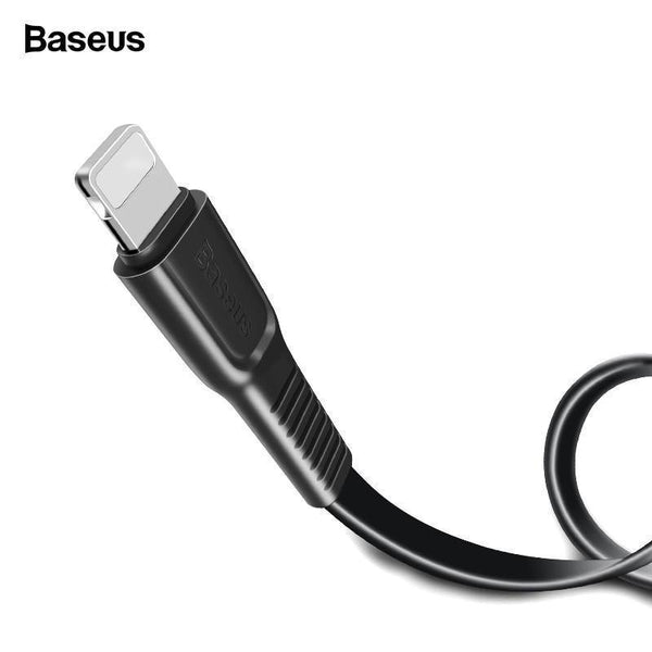 Planet Gates White / 25cm Baseus Flat USB Cable For iPhone XS Max XR X 8 7 6 6s Plus 5 5s se iPad Mini Fast Data Charging Charger Cord Mobile Phone Cable