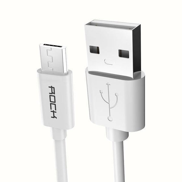 Planet Gates White / 25cm ROCK Micro Usb Cable 5V2A Fast Charging Mobile Phone USB Charger Cord for SamSung Xiaomi Huawei Android Sync Date Cable