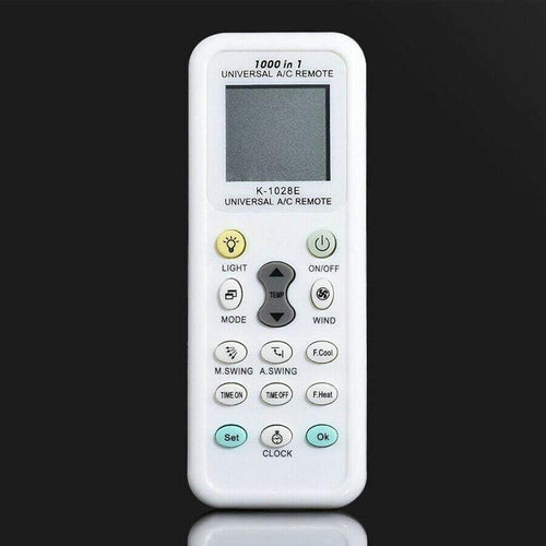 Planet Gates White-29 Universal AC LCD Remote Control K-1028E 1028E 1000 In 1 For Air Conditioner Low Power Consumption Remote Control Controller
