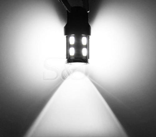 Planet Gates White 2Pcs T25 LED 3157 3156 3057 3056  p27/7w LED Bulbs 12 SMD LED Bulb Car Rear Brake Lights Parking 12V Amber White Red  D020
