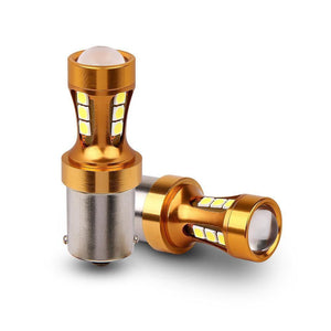 Planet Gates White / 2PCS White Ba15s Canbus 12V/24V White Color 1156 P21W T20 7440 3156 T25 Ba15s T15 W16W LED Lamp Bau15s Reversing Tail Rear Car Led Light