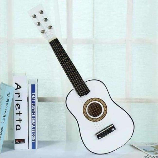 Planet Gates white / 30 Inches 23-inch Guitar Children's Performance Small Acoustic Guitar Instrument Entry-level Acoustic Guitar Musical Instrument Gift AGT08