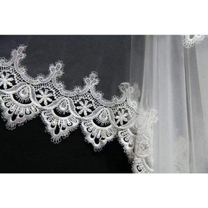 Planet Gates White / 300cm Cathedral Bridal Veils 2018 New Bride Wedding Veil Long Bride Appliques Bridal Veil 3 Meters One Layer Wedding Accessories