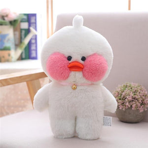 Planet Gates White 30cm Lovely LaLafanfan Cafe Duck Plush Cartoon Toys Stuffed Duck Dolls Soft Animal Pillow for Kids Children Girls Birthday Gifts